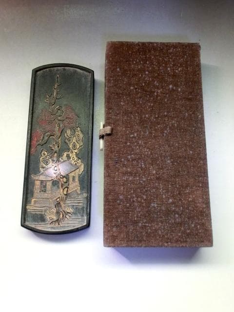 墨■中国墨 古柯庭 嘉慶年製 徽州汪近聖造 書道道具 黒墨 古玩 唐物 骨董品■