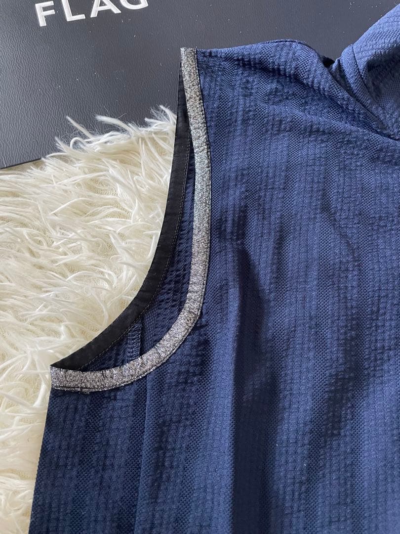 マスターバニーノースリーブカットソーハーフジップストライプサイズ2