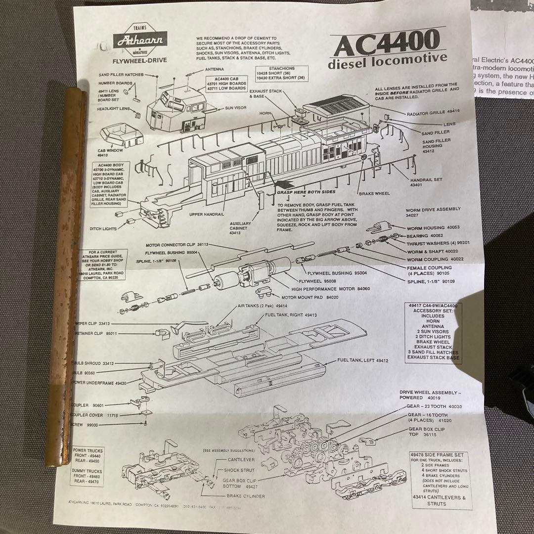 鉄道模型 Athearn Ho Southern Pacific A C4400