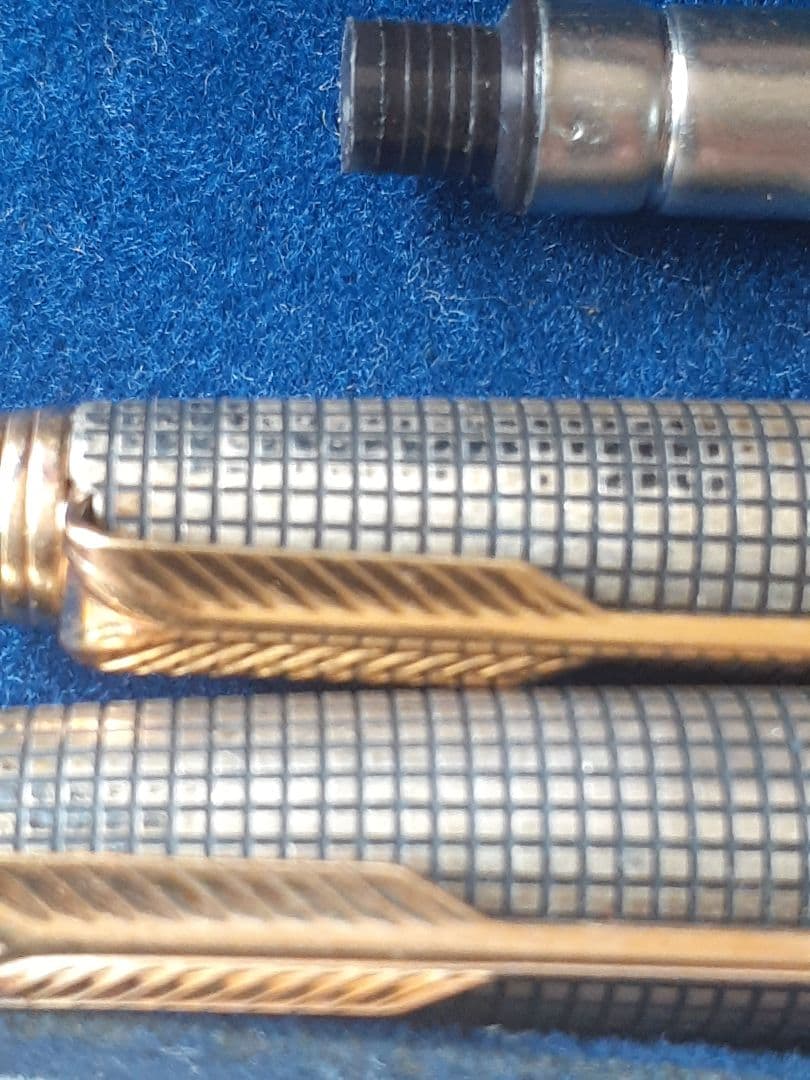 へ*可様 Parker 万年筆セット シルバー メッシュデザイン