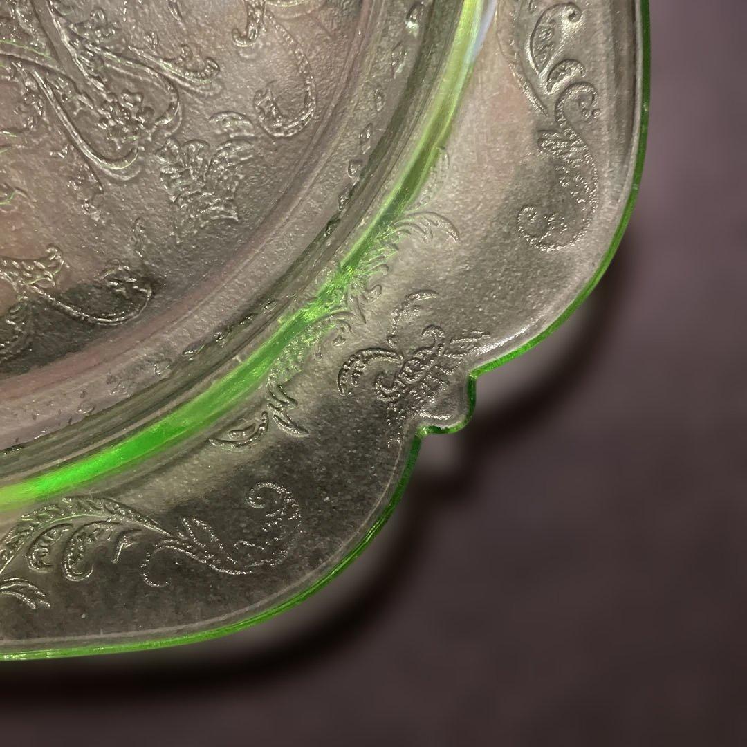 ビンテージ　フェデラル(検)　3コンパートメント　デプレッショングラス 1