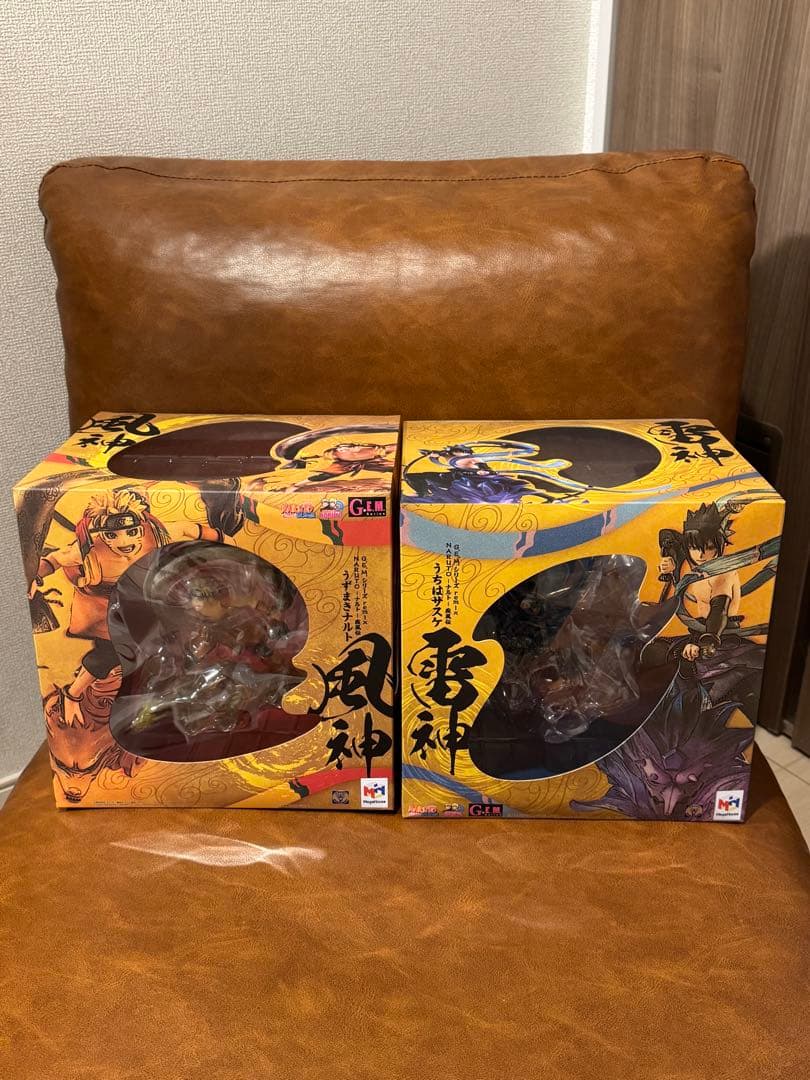 【新品】GEMシリーズremix うずまきナルト風神＆うちはサスケ雷神 セット