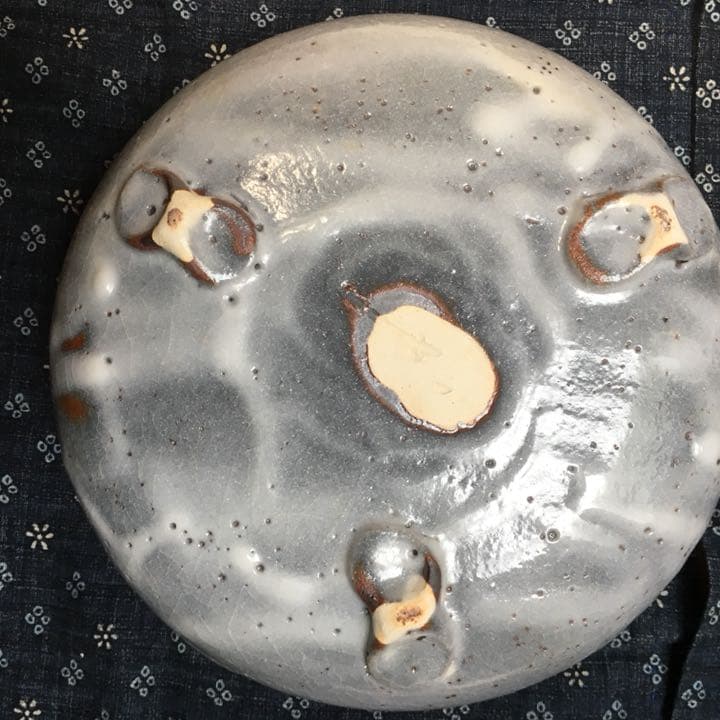 伝統工芸品 半右衛門窯  加藤半一郎  １８センチ 盛り皿 菓子器 新品未使用