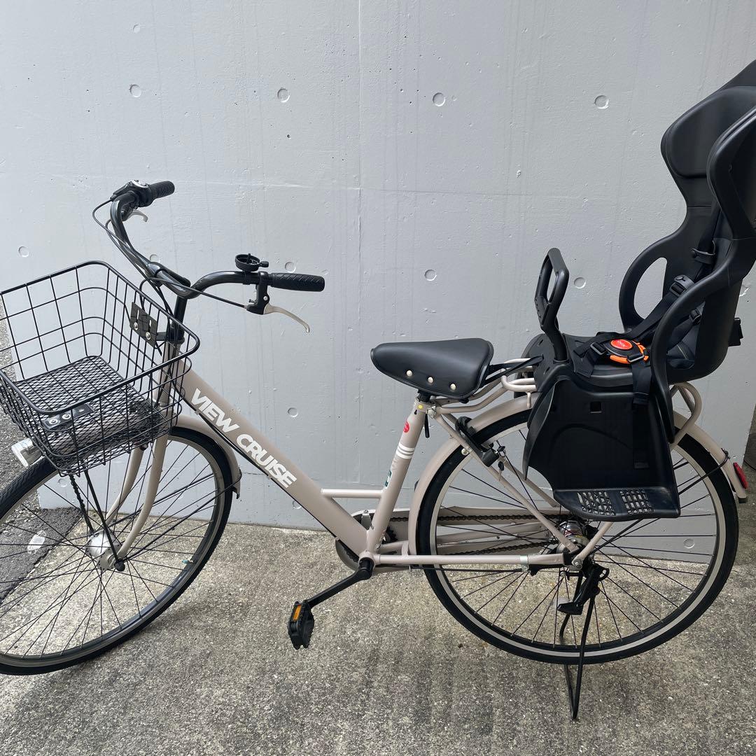 【大阪北部引き取り限定】自転車27インチOGKキッズシート付き