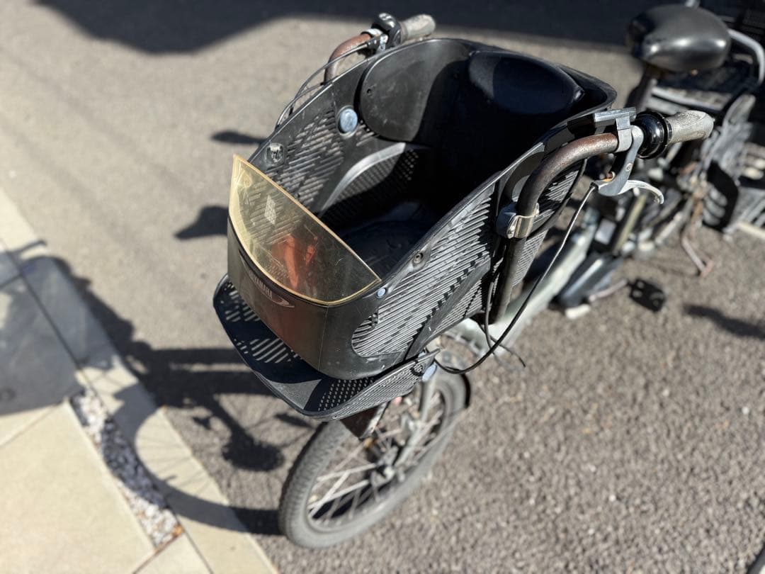 電動アシスト自転車 チャイルドシート付き グレー