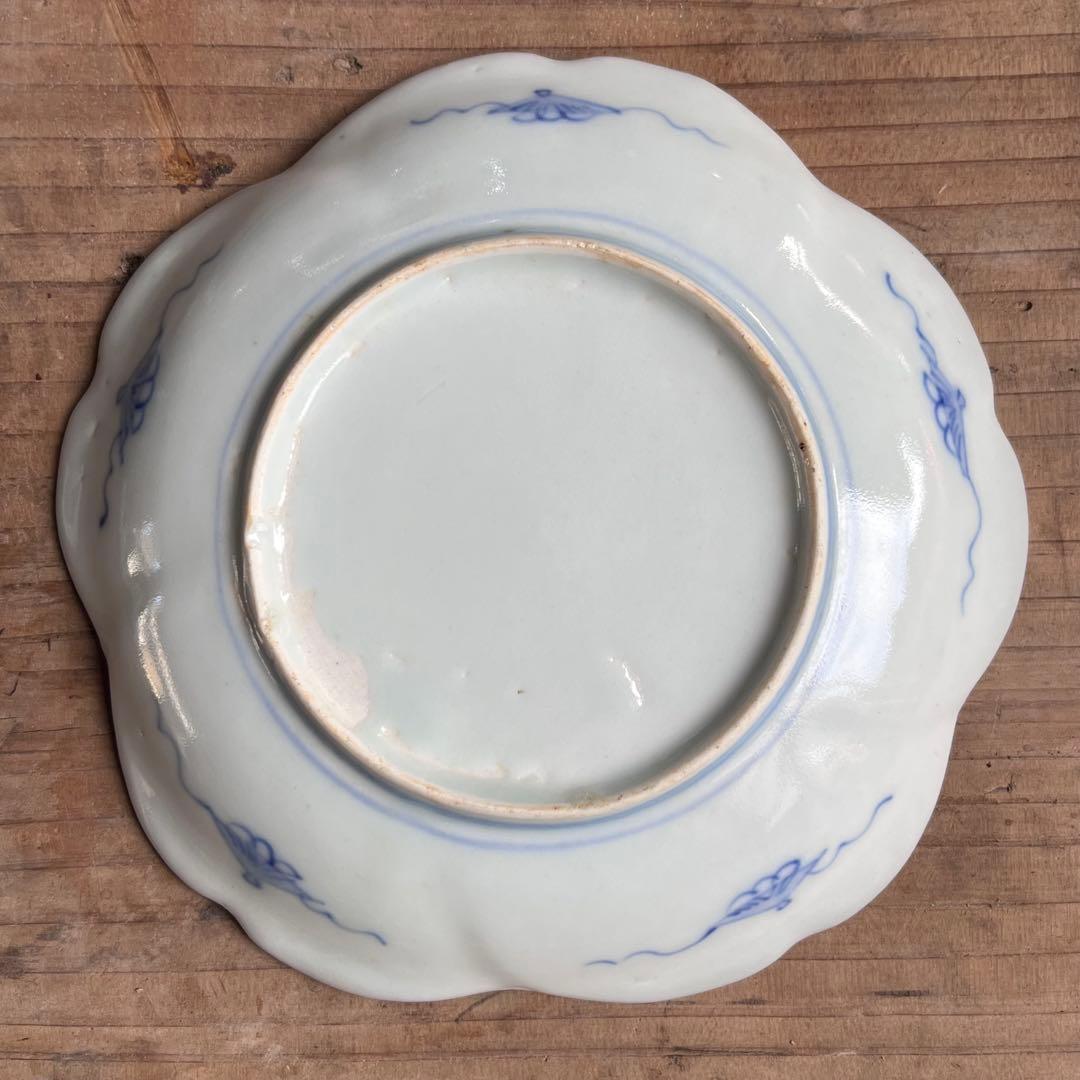 骨董　古伊万里　立雛　5寸皿　5客組