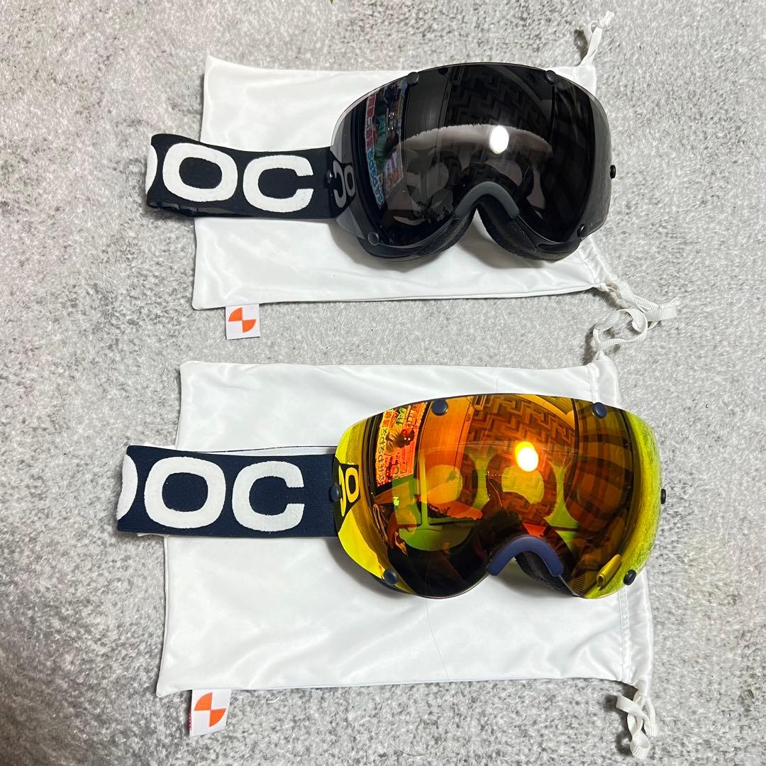 ☆POC LOBES ゴーグル 2個セット Carl Zeissレンズ ケース付