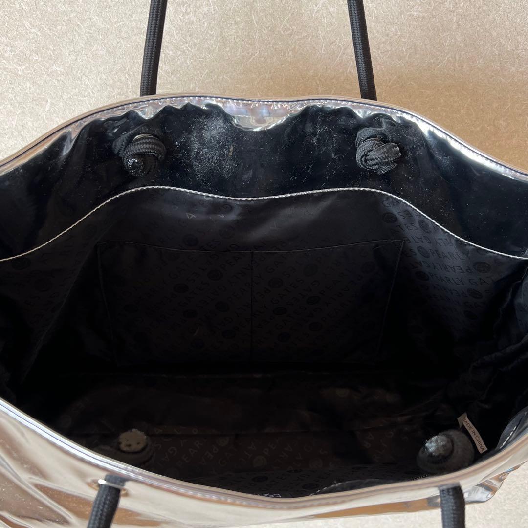 PEARLY GATES ロッカーバッグ　シルバー　トートバッグ