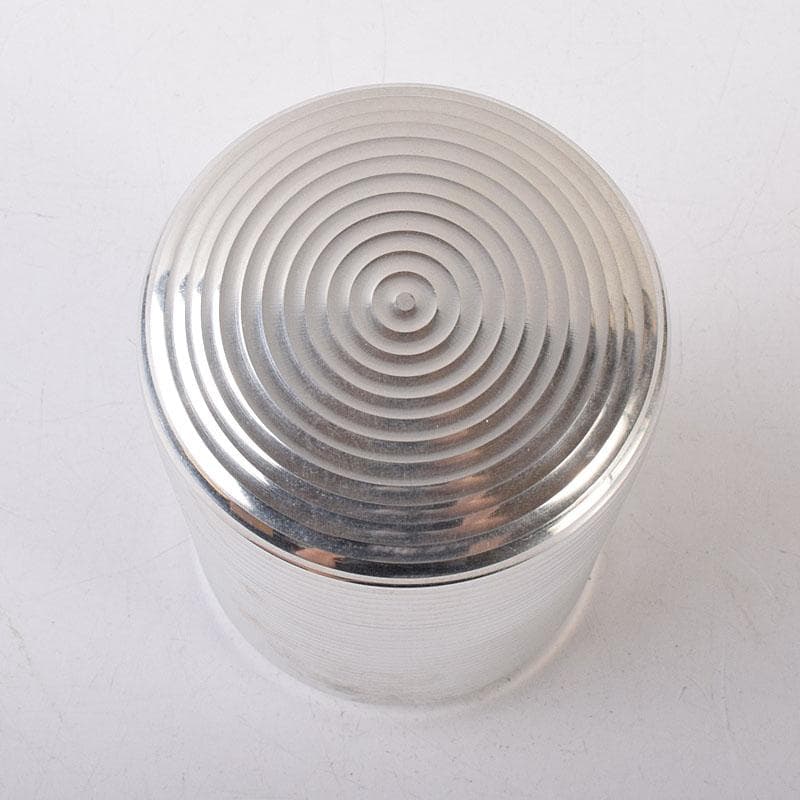 煎茶道具　錫半造　本錫　茶壷　茶心壷　約450ｇ　共箱　V　R8615