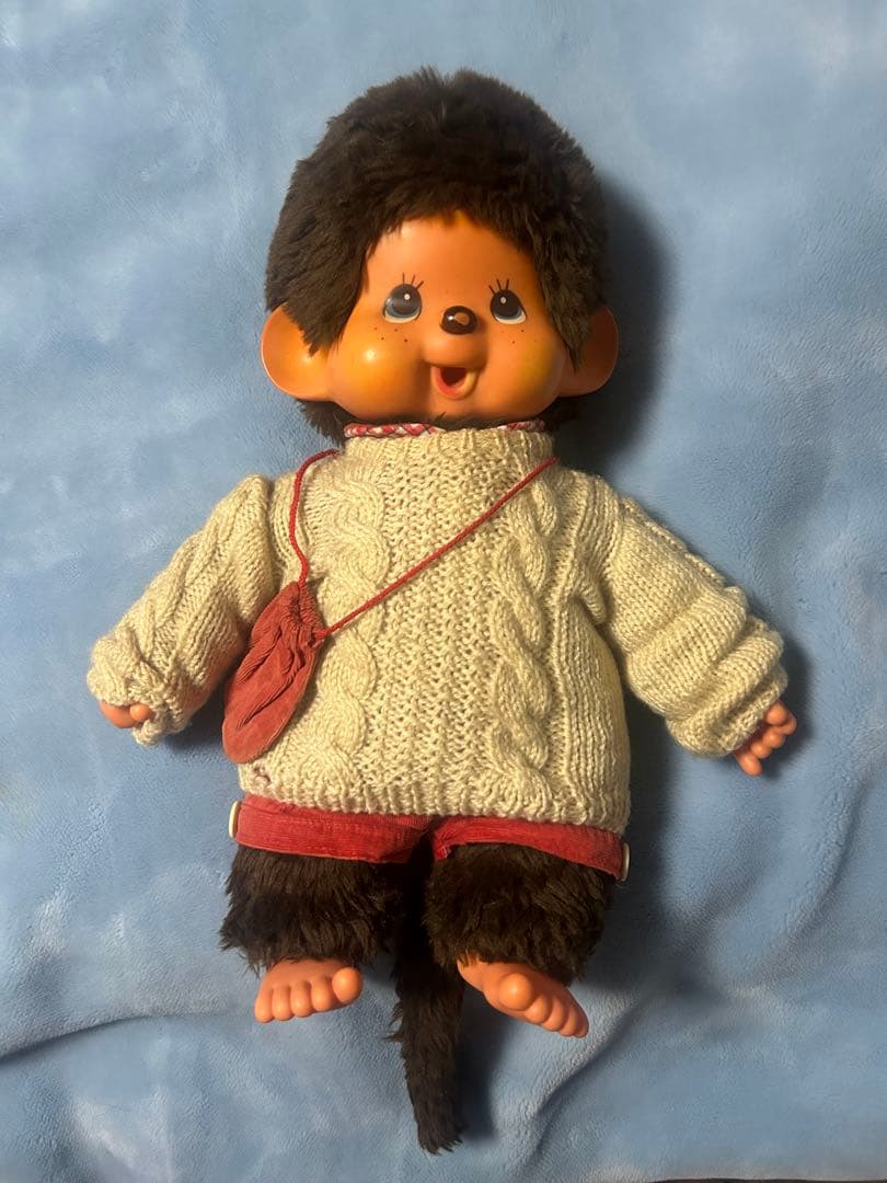 レア物　昭和レトロ大きなモンチッチブルーアイ　ぬいぐるみ