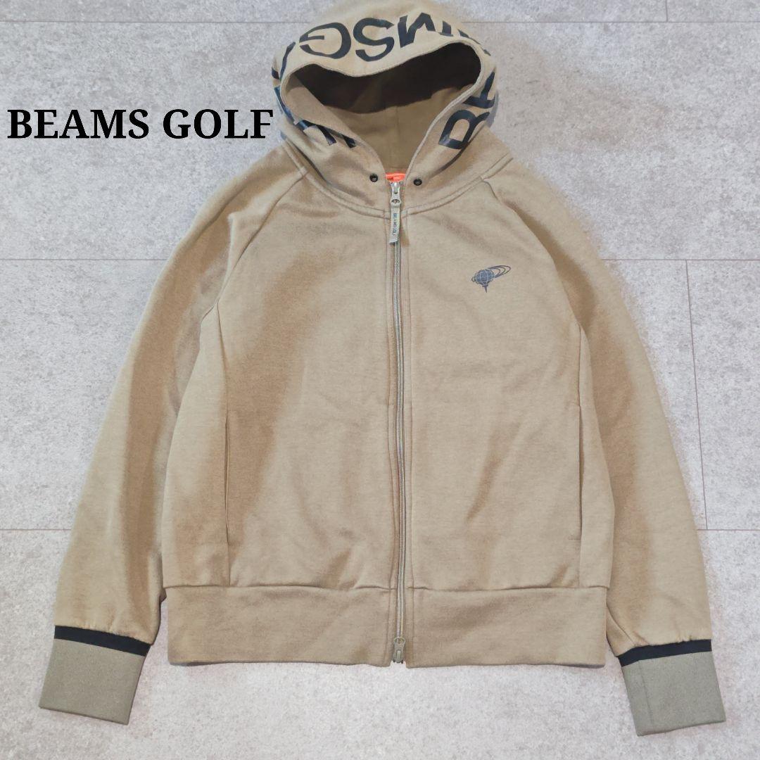 【ビームスゴルフ】オレンジレーベル フードロゴパーカー ストレッチ ダブルジップ