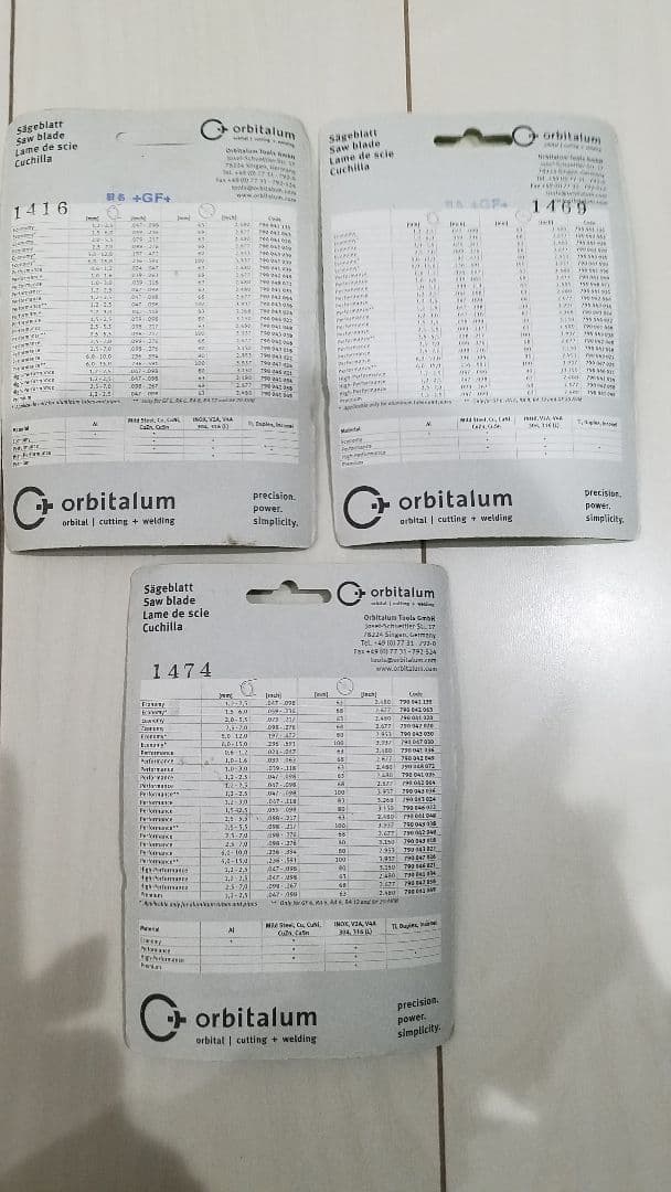 パイプカッターの切断刃