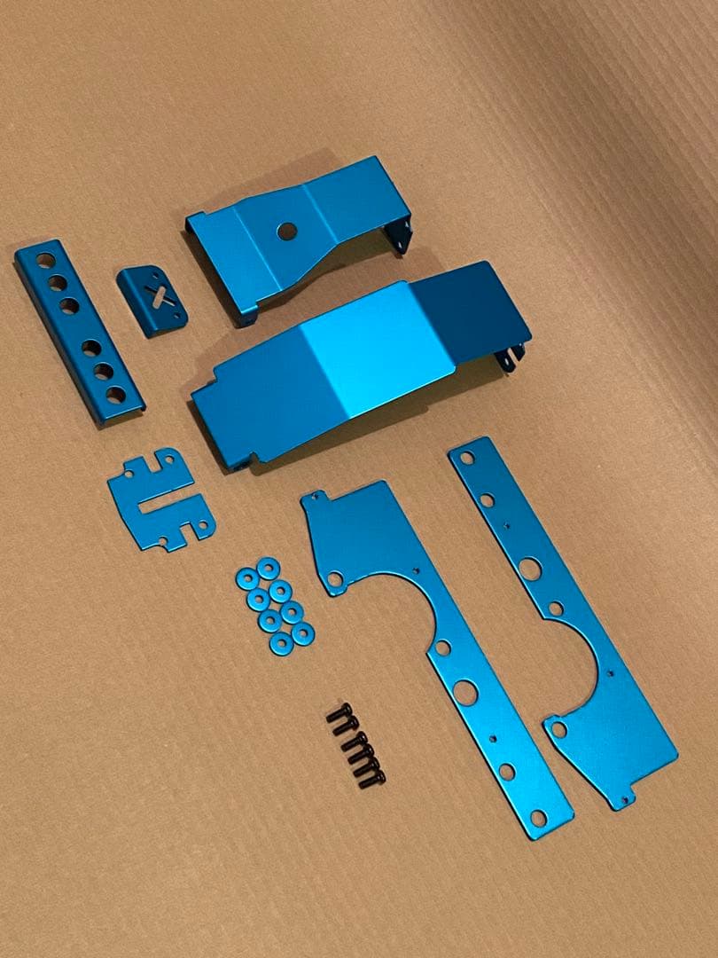 ラスト1タミヤ　ＷＲ０２ワイルドウイリー　６点セット　アルマイトブルー