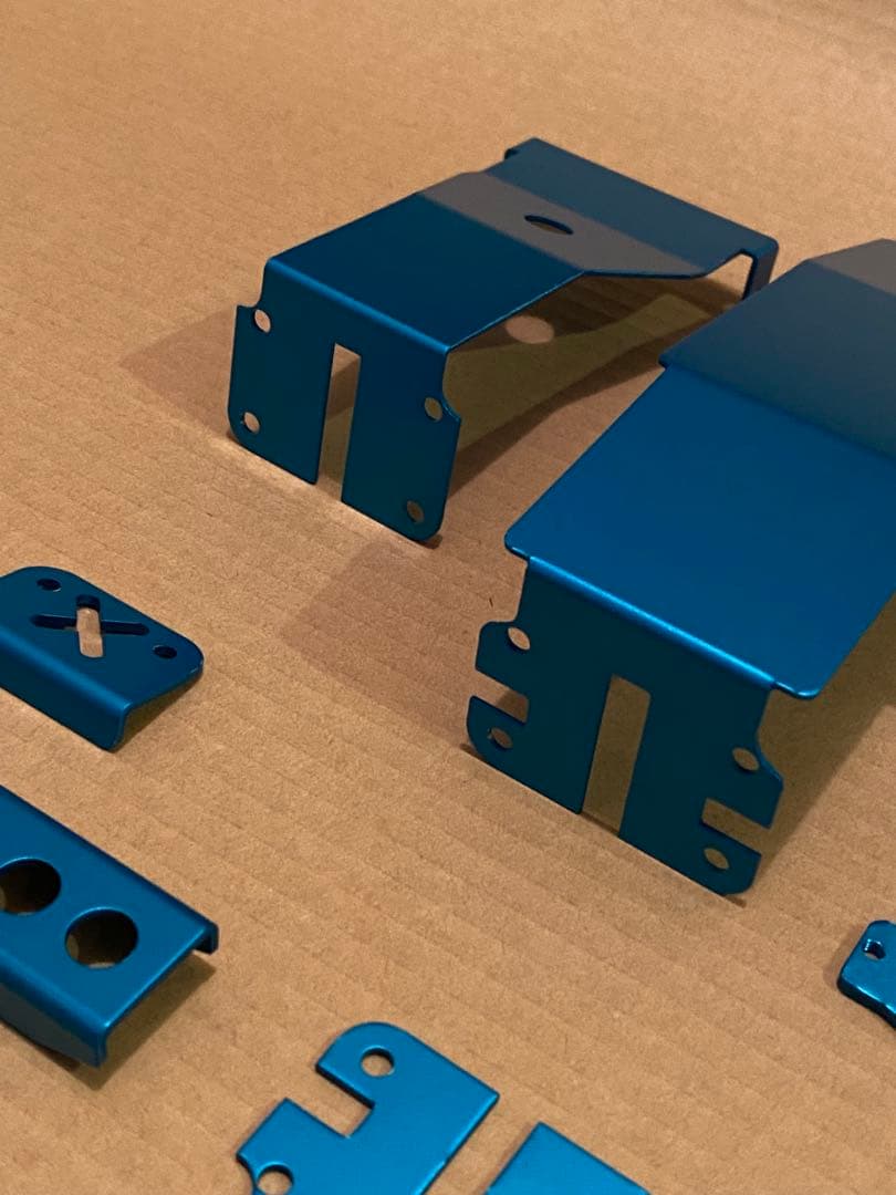 ラスト1タミヤ　ＷＲ０２ワイルドウイリー　６点セット　アルマイトブルー