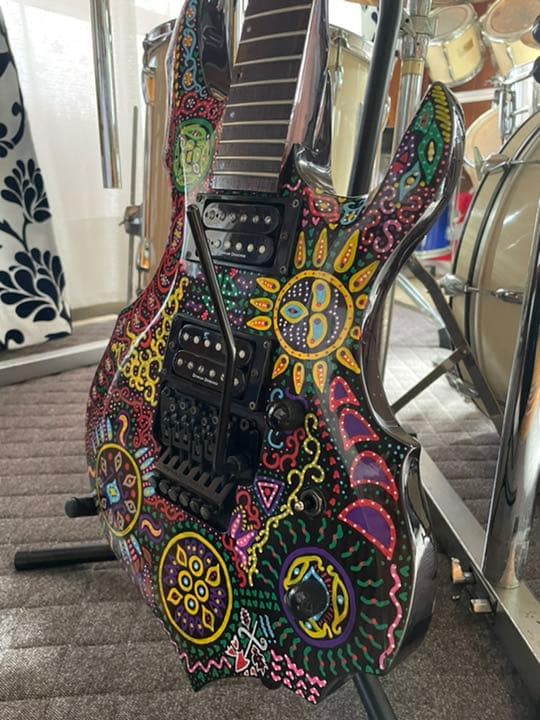 hide サイケ自作ギター