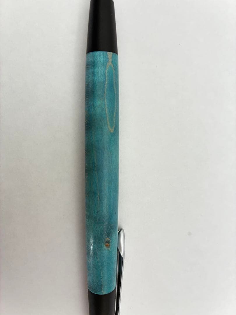 野原工芸　ボールペン スタビライズドウッド　青