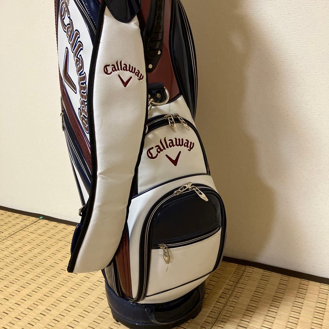 Callaway キャディバッグ ホワイト/ブラウン/ネイビー