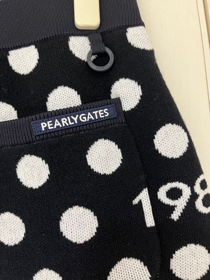 【定価3.5万】パーリーゲイツ ドット　ニットスカート サイズ0 ゴルフウェア