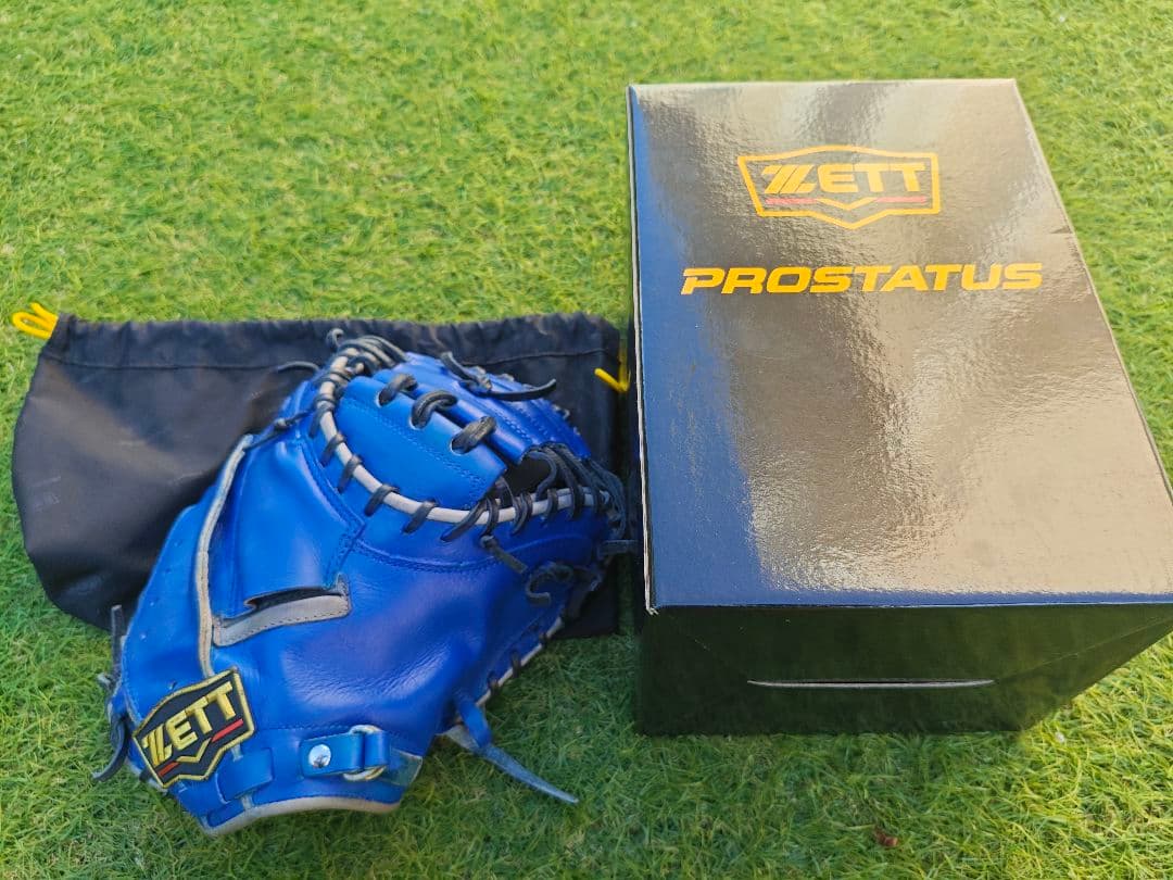 ZETT プロステイタス少年軟式用キャッチャーミット小林誠司モデルブルー　ゼット