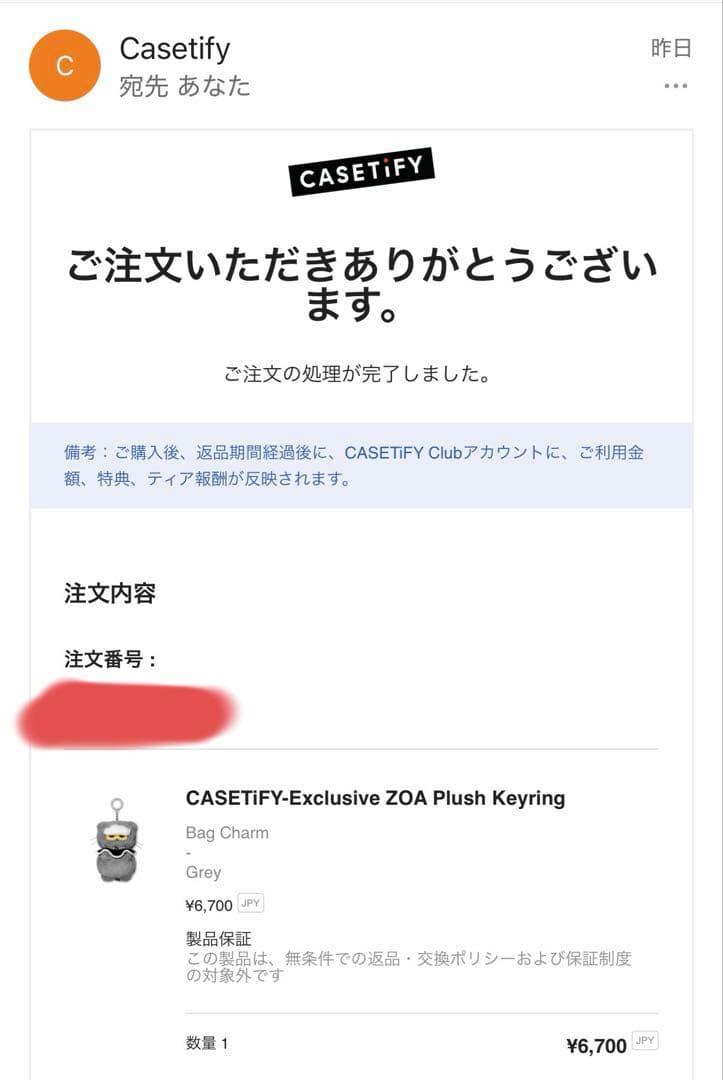 【新品未開封】即日配送CASETiFY ZO & FRIENDS キーホルダー