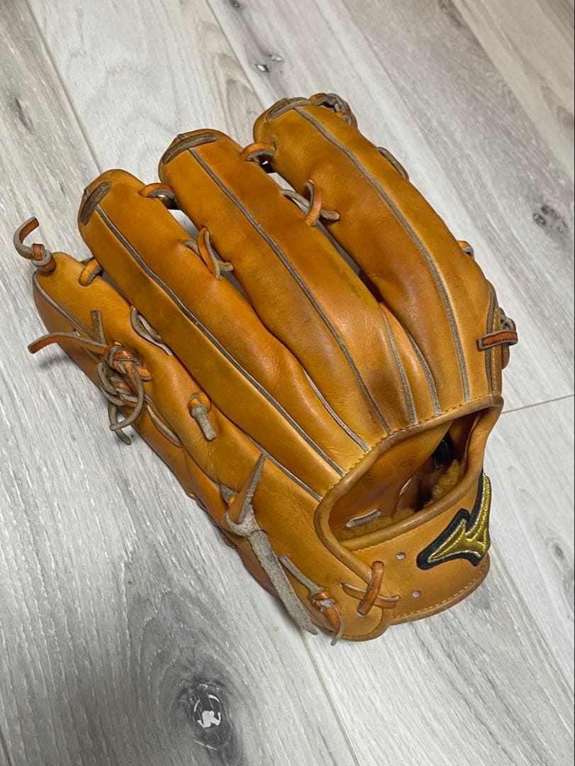 ミズノプロ 硬式グローブ オレンジ　外野手用