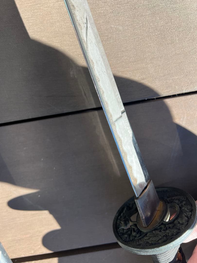 模造刀 刃無し 装飾的な鍔付き