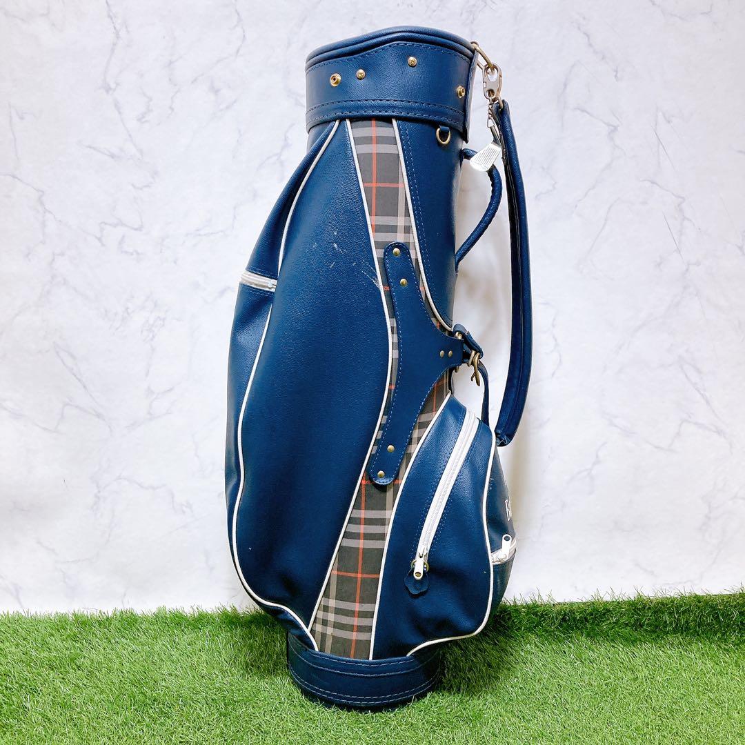 M Burberrys バーバリー　キャディバッグ　ネイビー　クラブケース