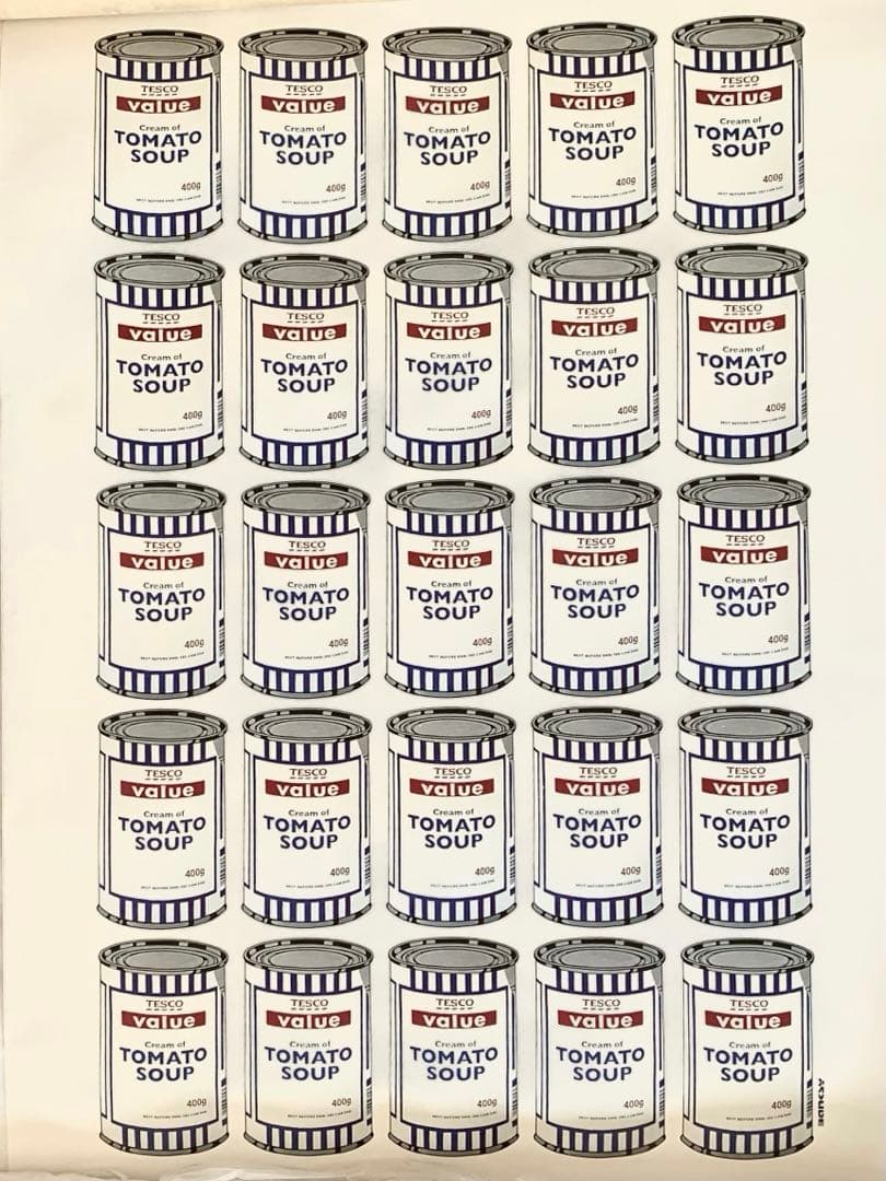 【難あり】Banksy バンクシー SoupCans POW ポスター スープ缶