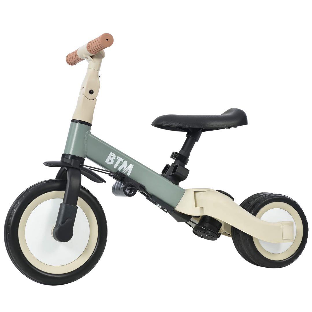 三輪車 子供用4in1 自転車 オリジナル 押し棒 ペダル コントロールバー付き