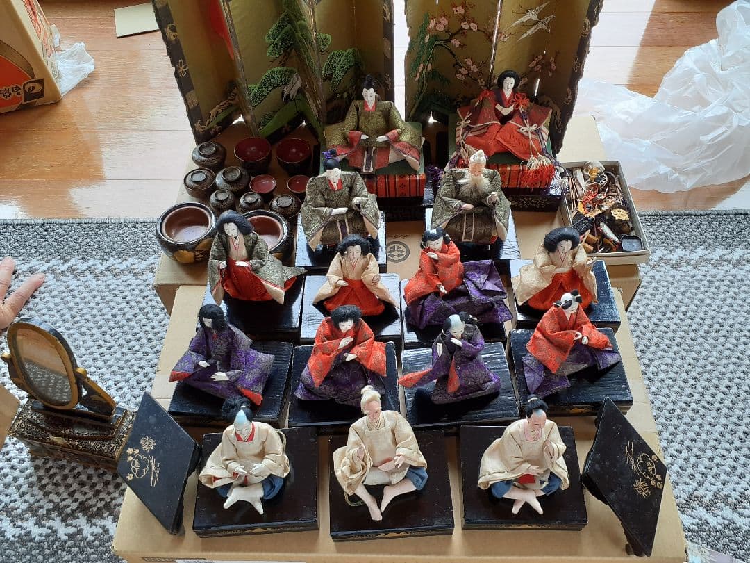 昭和初期のレトロ雛人形セット　ひな人形　人形