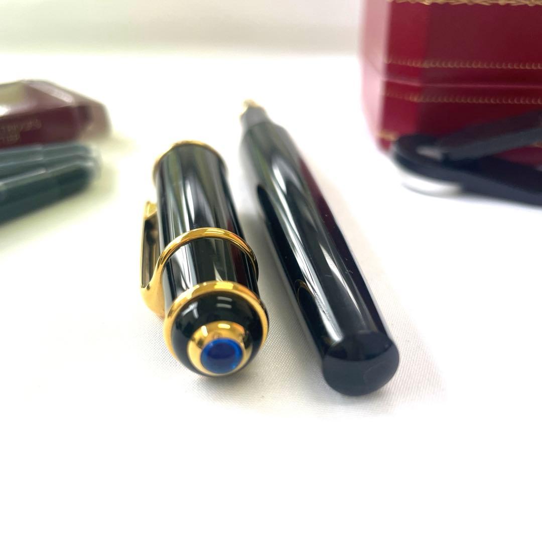 超美品　カルティエ 万年筆 ブラック ペン先 18K Au750