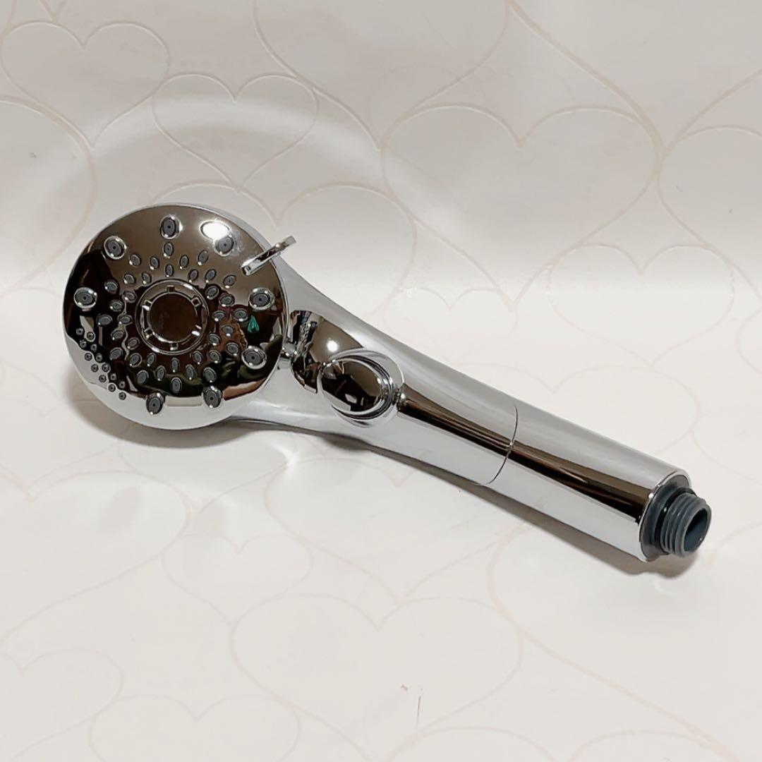 シャワーヘッド マイクロナノバブル 塩素除去 6段階水流 4種類アダプター付き