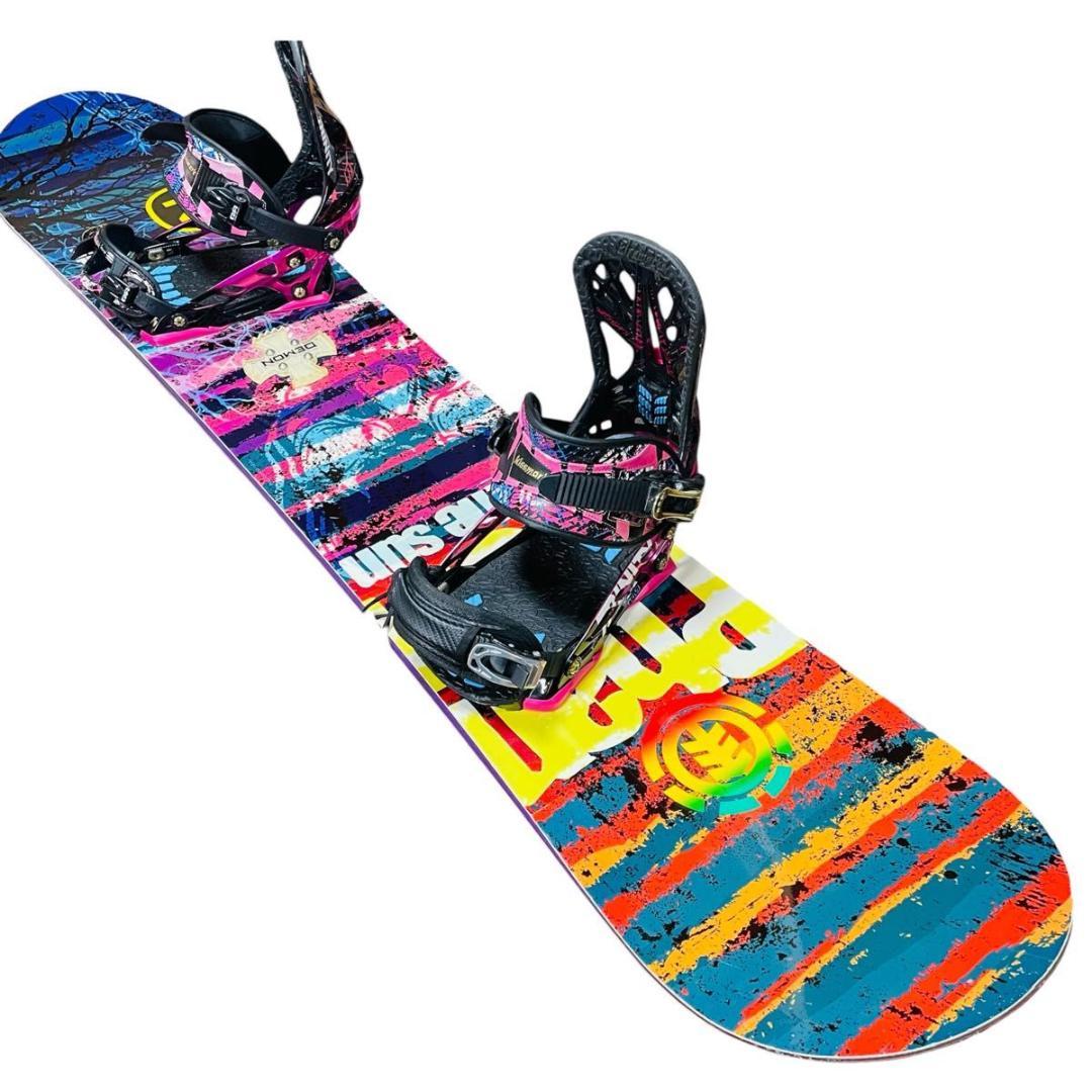 【くー】スノーボードセット「PHANTOM×kissmark」153メンズ