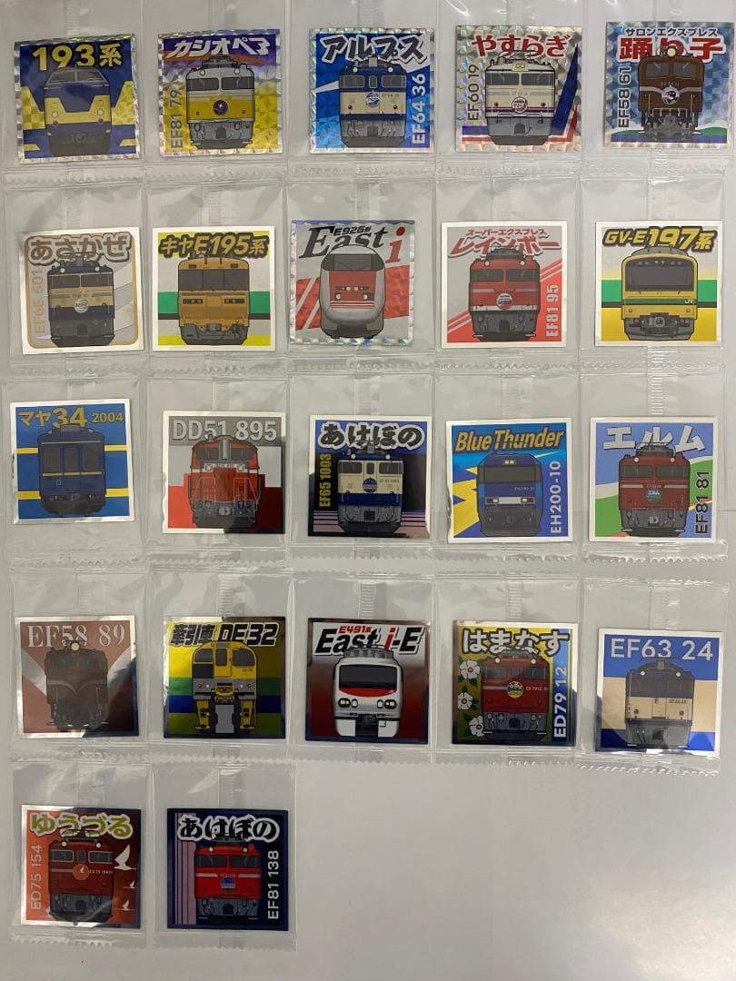 JR東日本鉄シール第一弾/第二弾コンプリート＋ファイル+アクリルスタンド(2種)