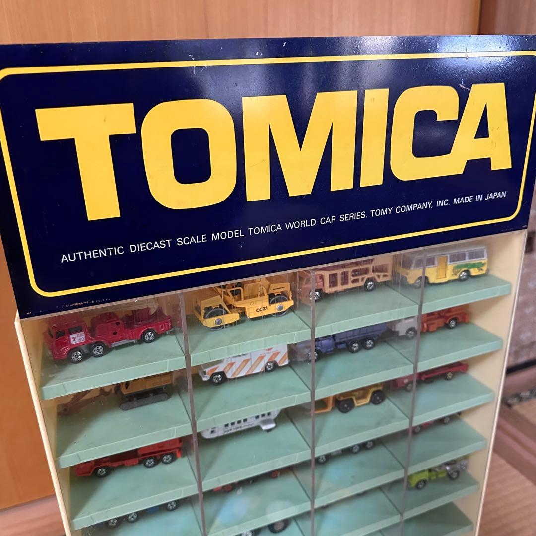 TOMICA店頭用ディスプレイショーケース+ミニカー42台セット コレクション