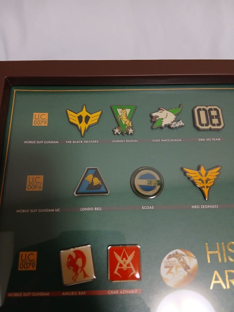 ガンダム 　ピンズ　35周年　エンブレム　欠品あり