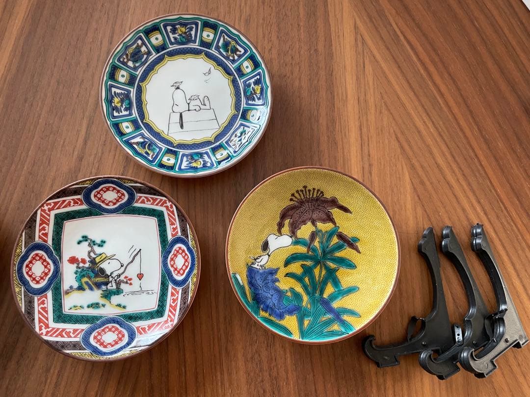 九谷焼　スヌーピー 小皿セット