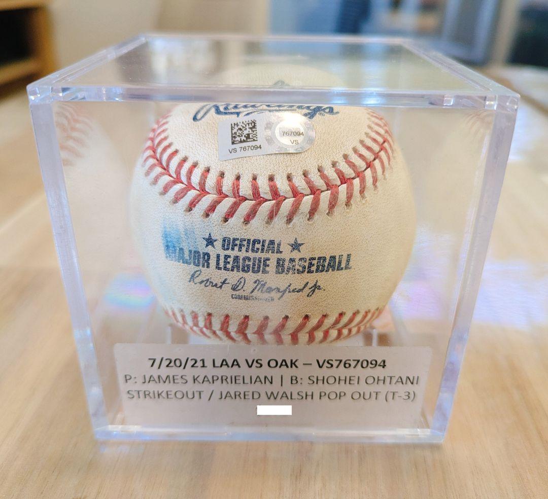 【価格交渉あり】大谷翔平を三振させた実使用ボール 7/20/2021 動画あり