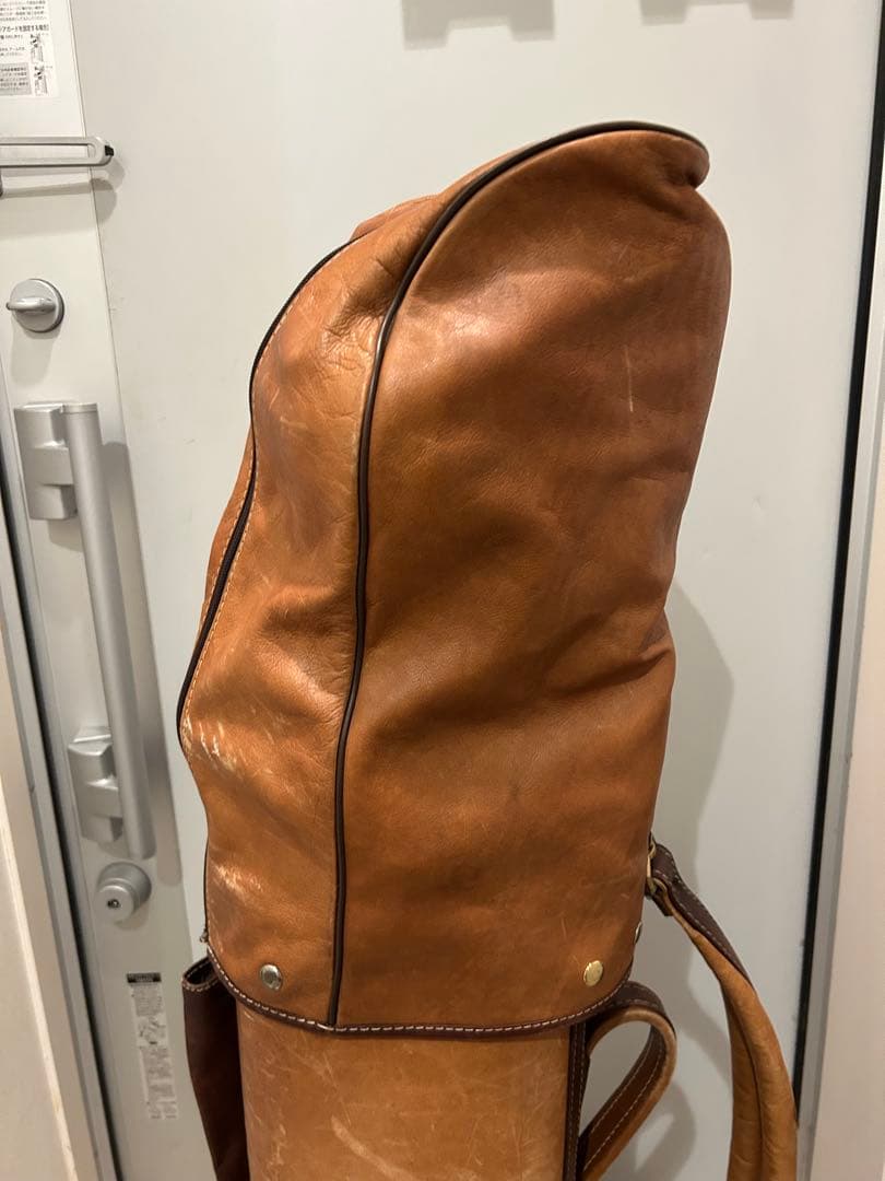 レザー ゴルフバッグ　ブラウン