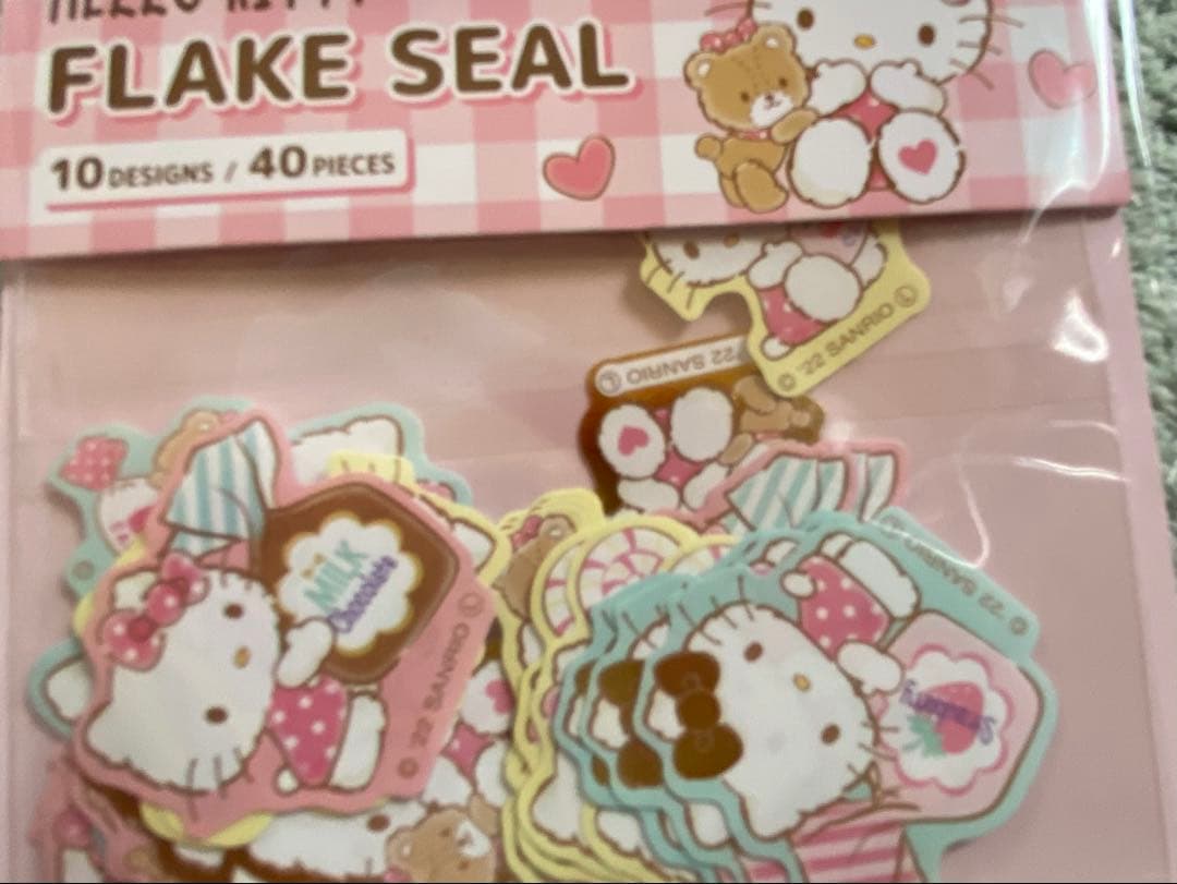 キティちゃんシールパック・フレークシールセット