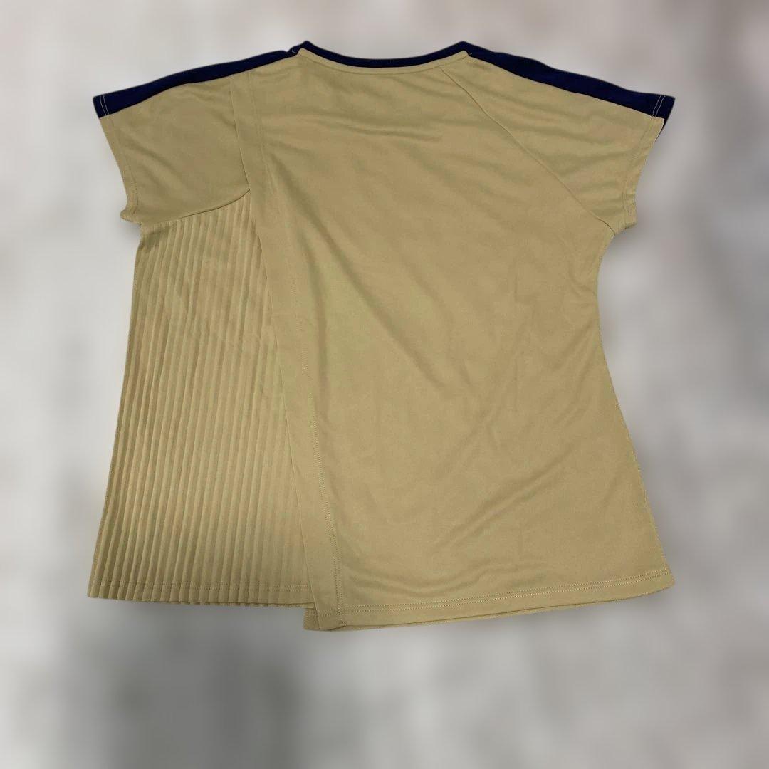 FILA プリーツスカートセットアップ ベージュ/ネイビー　Lサイズ