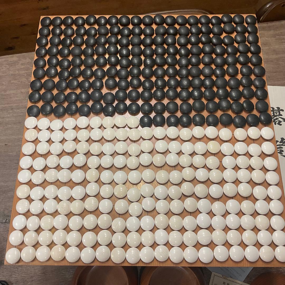 囲碁セット【碁盤、碁石、碁笥】脚付 蛤 那智黒 碁盤 柾目 天地杢