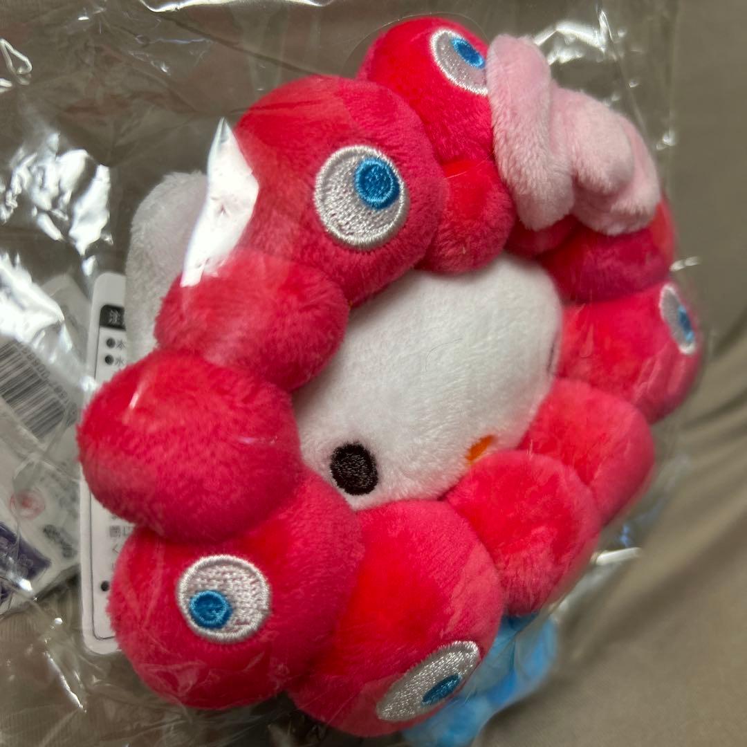 新品【EXPO2025】会場限定ミャクミャクなりきりキティぬいぐるみBCカラビナ