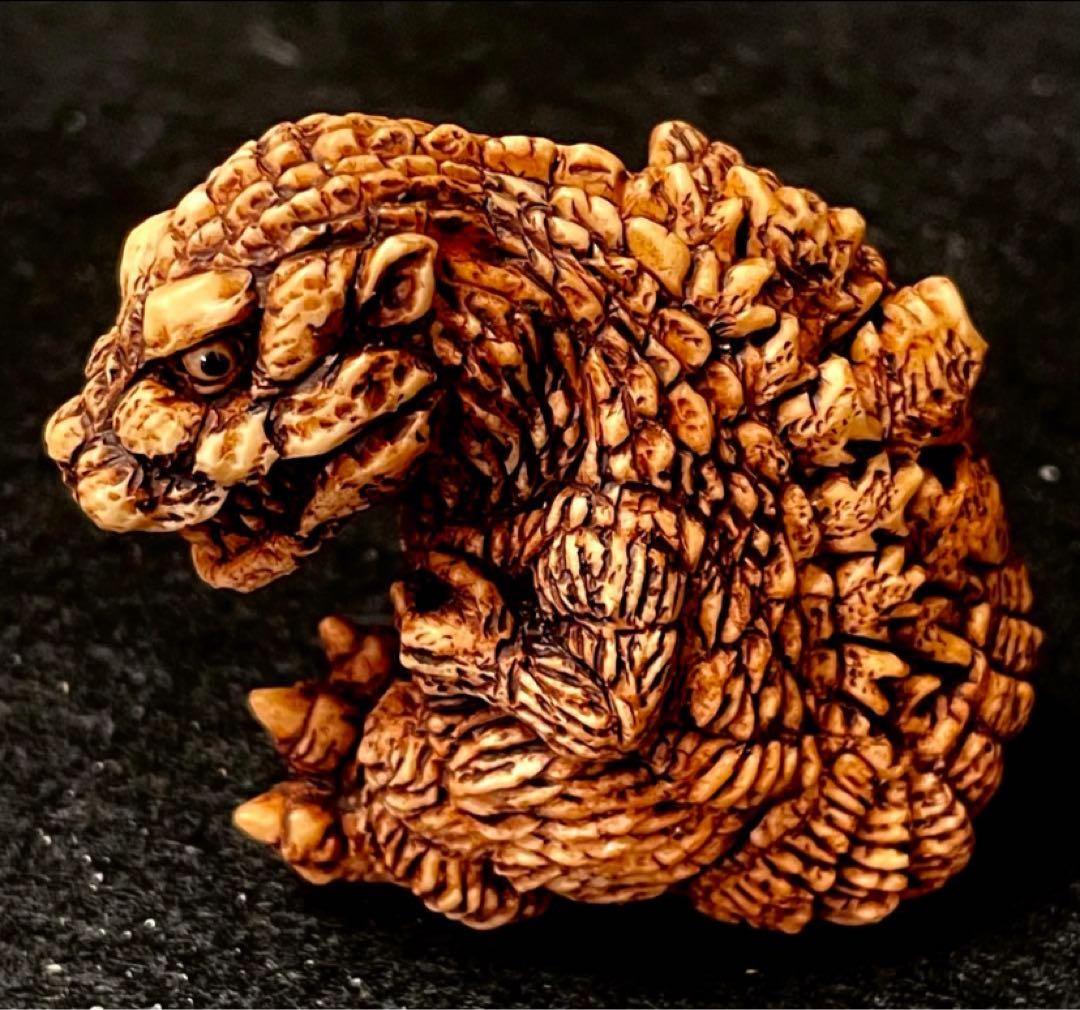 東宝怪獣根付　初代ゴジラ　木札　木箱付き　ゴジラ　1954　新品未使用品