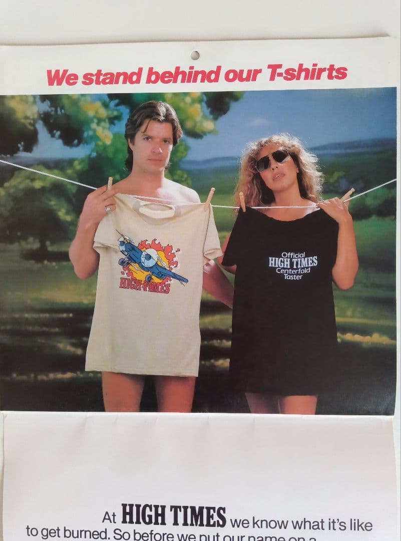 80s/VINTAGE/82年−HIGHT−TIMES/CALENDAR。