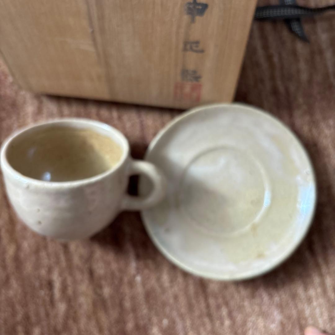 韓国 伝統陶芸家 申正煕　コーヒーカップ共箱