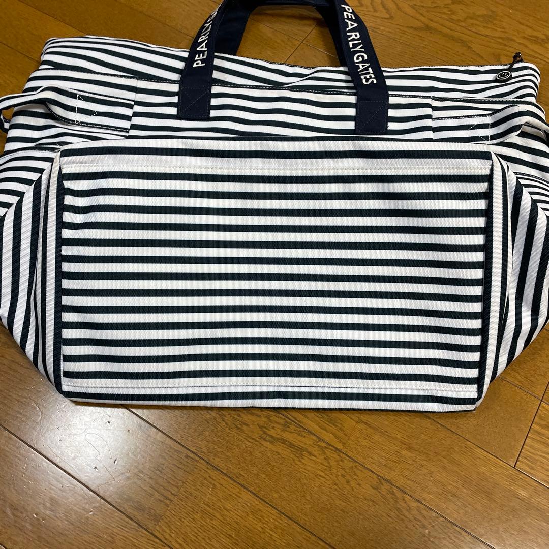 PEARLY GATES ストライプトートバッグ