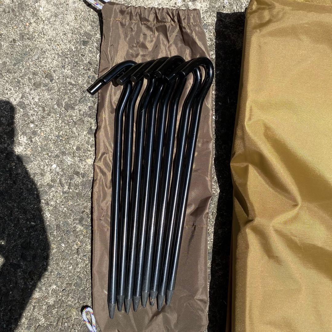 【ほぼ未使用】スノーピーク アメニティタープヘキサLセット 試し張りのみ