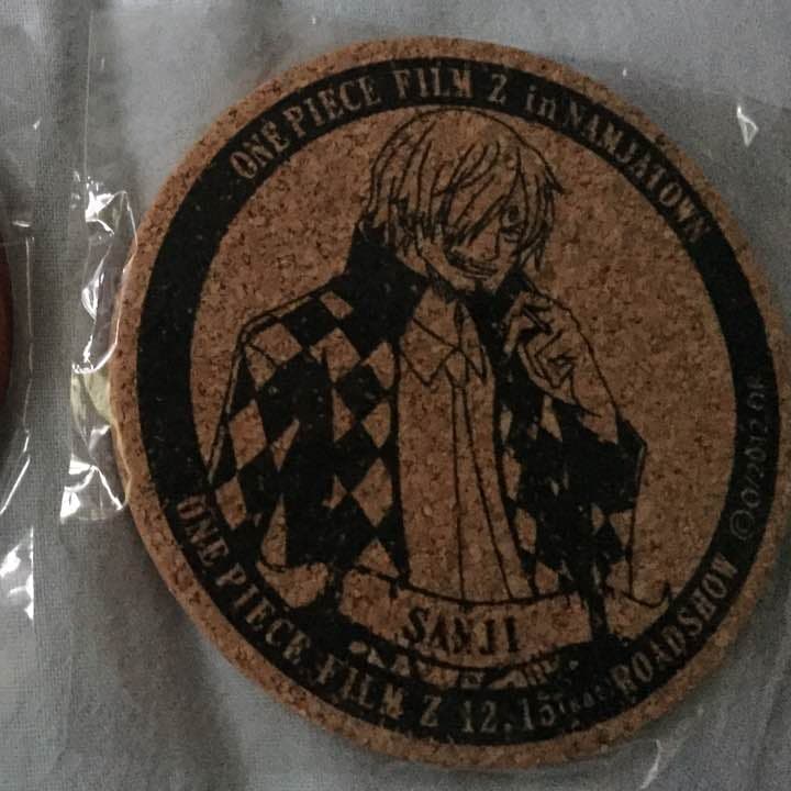 ワンピース 映画 ナンジャ限定 缶バッジ コースター サンジ ヴィンスモーク