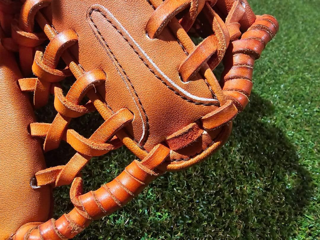 ミズノ　ビューリーグ　軟式　ジュニアサイズ　プラチナM　イチローモデル　オレンジ